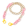 Personalized Aluminium & Acrylic Chain Necklaces NJEW-JN02911-03-1
