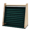 Velvet with Wood Jewelry Display Stands NDIS-F004-04B-2