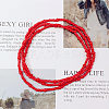 Glass Seed Rondelle Beaded Waist Beads WGC6815-03-1
