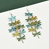 430 Stainless Steel Dragonfly Dangle Earrings EJEW-A137-04P-04-2