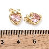 Brass Micro Pave Cubic Zirconia Pendants KK-A291-10G-4