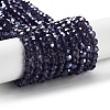 Electroplate Transparent Glass Beads Strands EGLA-A035-T4mm-A15-1