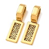 Tibetan Style Alloy Glue-on Flat Pad Bails TIBE-4710-AG-NR-1