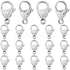 100Pcs 304 Stainless Steel Lobster Claw Clasps STAS-SC0007-12-1