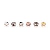 Brass Rhinestone Spacer Beads RB-JP0002-06-3