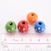Mixed Lead Free Round Natural Wood Beads X-YTB024-4