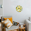 MDF Printed Wall Clock HJEW-WH0058-010-6