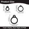 30Pcs 3 Style Silicone Pendant SIL-GF0001-19-2