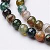 Natural Indian Agate Beads Strands GSR4mmC002-2