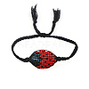 Glass Seed Beetle Link Bracelet BJEW-P269-17-2