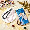 Natural Amethyst Chips Cell Phone Lanyard Wrist Strap HJEW-SW00018-02-6