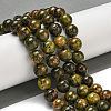 Natural Bumblebee Jasper Beads Strands G-P544-A03-02-2
