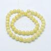 Natural Mashan Jade Round Beads Strands G-D263-6mm-XS06-3