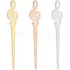 3Pcs 3 Colors Stainless Steel Sealing Wax Mixing Stirrers STAS-UN0040-10-1