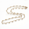 304 Stainless Steel Chain Necklaces X-STAS-P164-17G-1