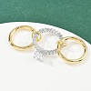 Brass Micro Pave Cubic Zirconia Plain Band Finger Rings for Women RJEW-P160-01C-G01-3