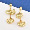 304 Stainless Steel Dangle Stud Earrings EJEW-P325-05C-G-1