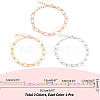 Alloy Paperclip Chain Bracelets BJEW-NB0001-02-RS-5