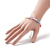 3Pcs 3 Style Natural Pearl & Polymer Clay Beaded Bracelets Set BJEW-TA00236-4