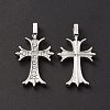 Alloy Rhinestone Pendants ALRI-O013-02P-4