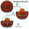 9Pcs 9 Styles Velvet & Imitation Leather Hat Belt FIND-GA0003-20-4