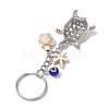 Tibetan Style Alloy Tortoise Keychains KEYC-JKC00964-02-4