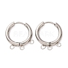 304 Stainless Steel Huggie Hoop Earring Findings STAS-D183-03A-P-1