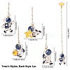 Alloy Enamel Bookmarks Set AJEW-WH0152-56-RS-2