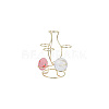 7-Slot Iron Easter Egg Display Stands ODIS-WH0058-21B-G-7