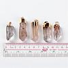 Natural Quartz Crystal Pointed Pendants G-M006-M02-3