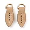Leather Zipper Pull Tabs DIY-WH0374-82I-1