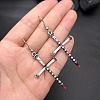Halloween Cross Alloy Dangle Earrings FS-WG09240-01-1