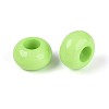 Opaque Acrylic European Large Hole Beads SACR-N019-03D-2