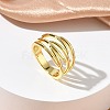 Brass Finger Rings for Women RJEW-K261-07B-G-1