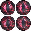2 Sets Eye PVC Headlight Car Sticker AJEW-CP0006-12B-1