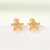 304 Stainless Steel Stud Earrings for Women SA-CBA44F8-04G-02-3