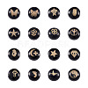 32Pcs 16 Style Handmade Lampwork Beads LAMP-CD0001-18-2