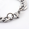 201 Stainless Steel Curb Chains  Necklaces NJEW-R063-31P-3