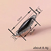 Horse Eye Alloy with Resin Finger Rings FS-WG13A66-03-4