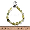 Natural Xiuyan Jade Beaded Bracelets for Women G-P563-07P-09-5