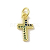 Brass Micro Pave Cubic Zirconia Pendants KK-M283-20I-02-1