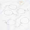 5Pcs Iron Chain Anklet Sets AJEW-LP0007-10P-3