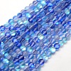 Synthetic Moonstone Beads Strands G-F142-6mm-08-1