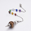 Natural & Synthetic Mixed Stone Sphere Dowsing Pendulums MAK-P009-E-3