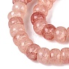 Ombre Effect Dyed Glass Beads Strands GLAA-Q106-05A-A09-3