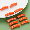 Opaque Spray Painted Acrylic Beads MACR-S372-002F-B09-6