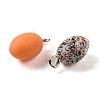Opaque Resin Pendants X-RESI-F048-01-2