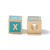 Rack Plating Brass Enamel Beads KK-B060-04G-06X-1