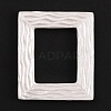 Rectangle with Stripe Pattern Resin Photo Frame AJEW-WH0285-26-1