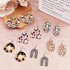 SUNNYCLUE DIY Leopard Print Pattern Earring Making Kits DIY-SC0012-002-5